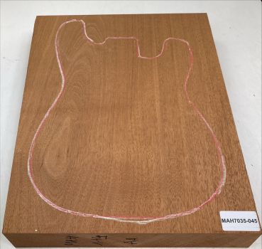 Body Mahagoni Swietenia für Gitarre, 1-tlg. Einzelstück #045